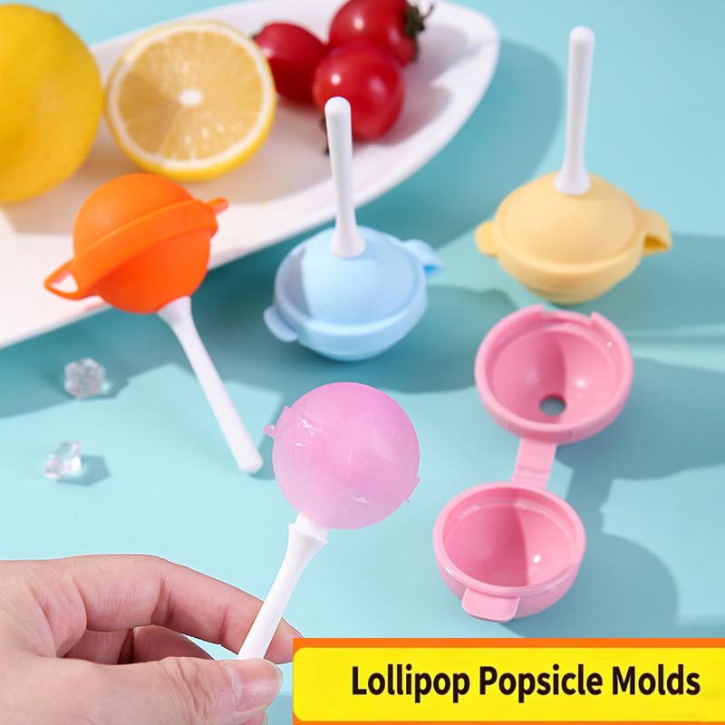 Ice Mold Sphere - 4개입 식품 등급 실리콘 아이스크림 몰드