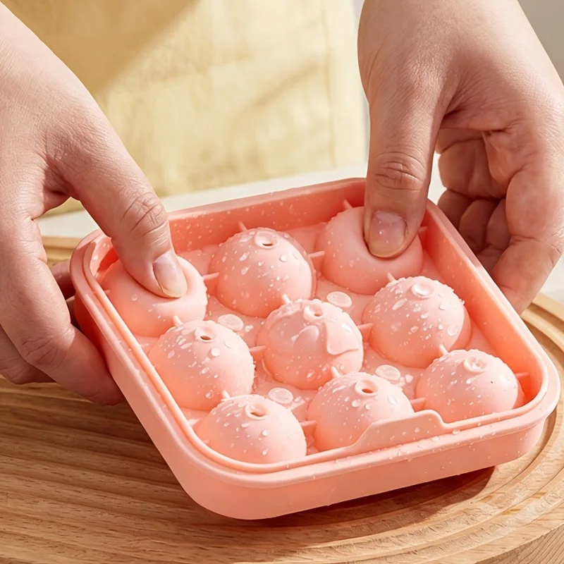 9홀 실리콘 축구공/아이스하키 몰드, 쉽게 탈형 가능, - Ice Mold Sphere 리뷰 및 가격