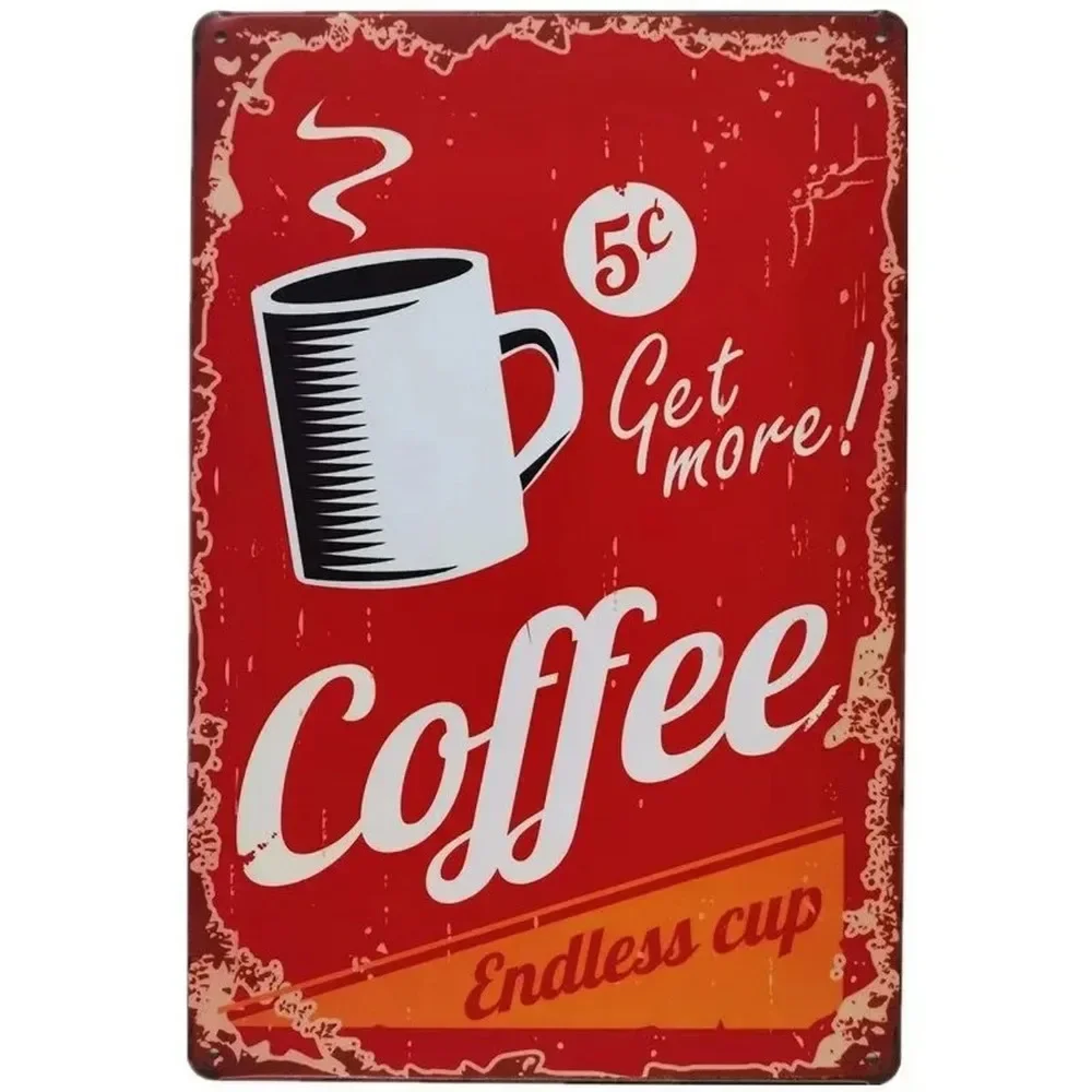 플라크 금속 간판 음료 커피 벽 장식 빈티지 아트 포스 - Home Bar And Coffee 리뷰 및 가격