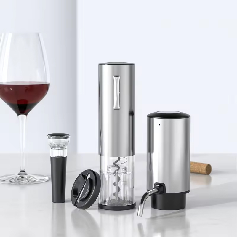 4-in-1 충전식 전동 와인 오프너 세트 (에어레이터 - Home Bar Set 리뷰 및 가격