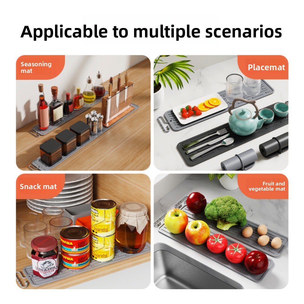 미끄럼 방지 실리콘 건조 매트 긴 스트립 내열성 주방  - Bar Mat Rubber 리뷰 및 가격