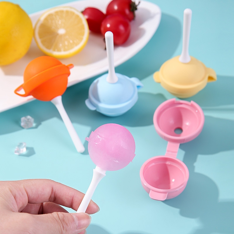 4개입 롤리팝 아이스볼 몰드 실리콘 간편 분리 수제 아 - Ice Mold Sphere 리뷰 및 가격